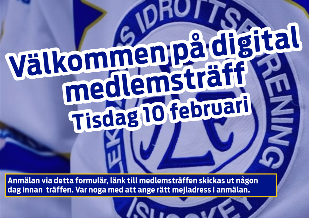 Medlemsträff 10 februari 2026